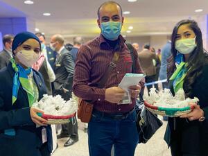 طيران أديل يحتفل بتسيير أولى رحلاته الدولية إلى القاهرة