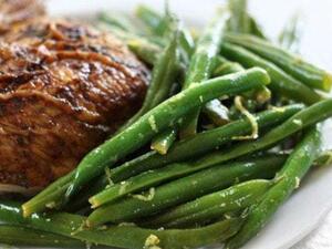 الفاصولياء الخضراء بزبدة الليمون