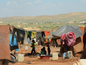 Nearly 45,000 people fled violence in Ghwayran, northeast Syria