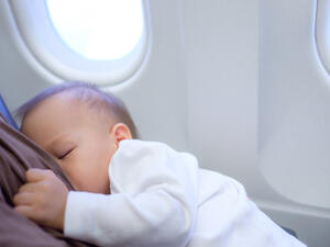 Airport staff find a newborn baby boy in plane toilet bin