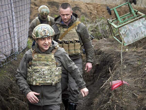 الرئيس الاوكراني فلاديمير زيلنسكي 