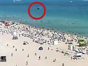 تحطم طائرة مروحية على شاطئ مزدحم بفلوريدا