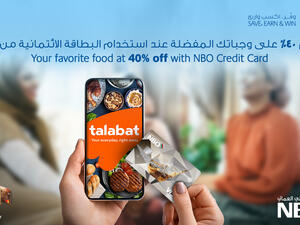 NBO Offers 40% Off Talabat Orders For Credit Card Users