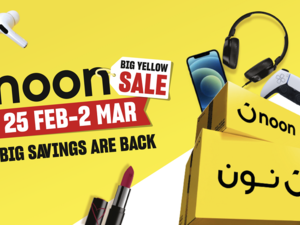 يوفر مستخدمي البطاقة المصرفية من بنك ساب مع خصومات إضافية تصل إلى 20% على الطلبات التي تزيد عن 200 ر.س، مع توفير ما يصل إلى 100 ر.س عند الدفع من 25 فبراير حتى 2 مارس. نون تطلق العرض الأصفر الكبير مع خصومات تبدأ من 10% إلى 70%