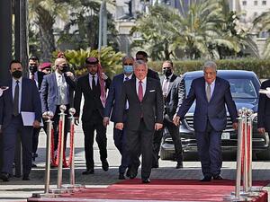 وصل العاهل الأردني الملك عبد الله الثاني الإثنين إلى مدينة رام الله