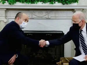 الرئيس الأمريكي جو بايدن ورئيس الوزراء الإسرائيلي نفتالي بينيت