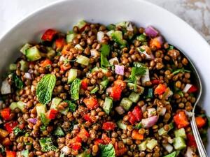 سلطة العدس الصحية