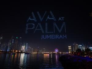 Drones Illuminated Dubai Sky With 17 Hanging Palaces