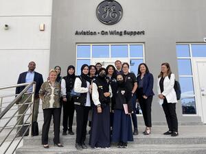 GE Hosts Female Students at Its Aviation Facility, Inspiring Them To Pursue Stem Careers