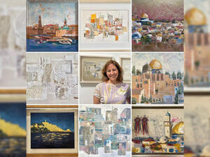 artworks by Dalia Ali on display at Foresight32 Art Gallery in Amman