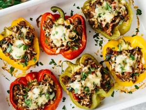 وصفة الفلفل المحشو المنخفضة بالكربوهيدرات