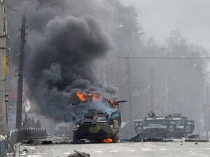 قصف روسي على العاصمة كييف