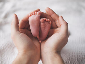 After two months mother is able to meet newborn baby