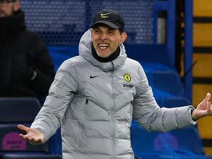 Chelsea's German head coach Thomas Tuchel reacts during the UEFA Champions League Quarter-final first leg football match between Chelsea and Real Madrid at Stamford Bridge stadium in London, on April 6, 2022. (Photo by Adrian DENNIS / AFP) Chelsea's German head coach Thomas Tuchel reacts during the UEFA Champions League Quarter-final first leg football match between Chelsea and Real Madrid at Stamford Bridge stadium in London, on April 6, 2022. (Photo by Adrian DENNIS / AFP)