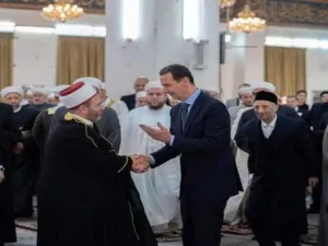 الاسد خلال صلاة العيد