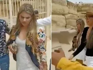 فتيات أجانب يحاولن الفرار أثناء تعرض عدد من الأشخاص لهن ومحاولة ملامسة أجسادهن