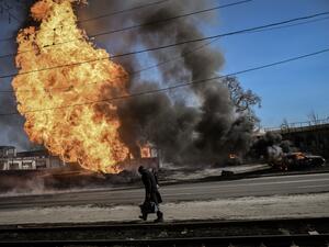 Russian strikes targeting a medical facility in Kharkiv