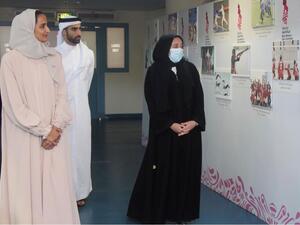 خلال الحدث سعادة الشيخة هند بنت حمد آل ثاني تكرم المدارس الفائزة في ختام البرنامج الأولمبي المدرسي للبنات