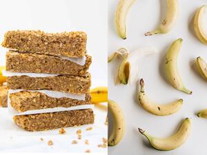 قطع الموز بالفول السوداني