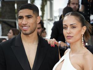 ملابس زوجة أشرف حكيمي الفاضحة في كان 