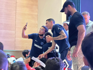 PSG Players Meet Young Football Fans at Qatar Foundation