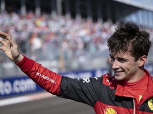 Ferrari's Monegasque driver Charles Leclerc waves to fans after winning the pole position during qualifying for the Miami Formula One Grand Prix at the Miami International Autodrome in Miami Gardens, Florida, on May 7, 2022. (Photo by Brendan Smialowski / POOL / AFP) Ferrari's Monegasque driver Charles Leclerc waves to fans after winning the pole position during qualifying for the Miami Formula One Grand Prix at the Miami International Autodrome in Miami Gardens, Florida, on May 7, 2022. (Photo by Brendan Smialowski / POOL / AFP)