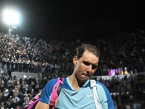 Spain's Rafael Nadal leaves after losing his third round match against Canada's Denis Shapovalov at the ATP Rome Open tennis tournament on May 12, 2022 at Foro Italico in Rome. (Photo by Andreas SOLARO / AFP) Spain's Rafael Nadal leaves after losing his third round match against Canada's Denis Shapovalov at the ATP Rome Open tennis tournament on May 12, 2022 at Foro Italico in Rome. (Photo by Andreas SOLARO / AFP)