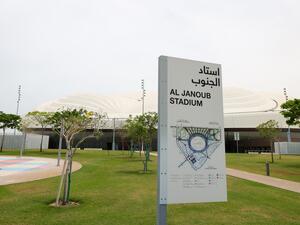 An exterior view of the al-Janoub Stadium in Doha, which will host matches of the FIFA football World Cup 2022. (Photo by KARIM JAAFAR / AFP) An exterior view of the al-Janoub Stadium in Doha, which will host matches of the FIFA football World Cup 2022. (Photo by KARIM JAAFAR / AFP)