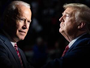 الرئيس الأمريكي جو بايدن وسلفه دونالد ترامب