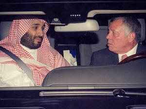 الملك عبدالله والأمير محمد بن سلمان 