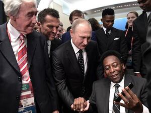 بيليه مع فلاديمير بوتين