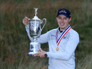 Matt Fitzpatrick got his hands in the U.S. Open trophy (Photo: Supplied) Matt Fitzpatrick got his hands in the U.S. Open trophy (Photo: Supplied)