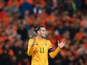 Wales' striker Gareth Bale reacts after the UEFA Nations League - League A Group 4 football match between Netherlands and Wales at the Feyenoord "De Kuip" stadium in Rotterdam, on June 14, 2022. (Photo by JOHN THYS / AFP) Wales' striker Gareth Bale reacts after the UEFA Nations League - League A Group 4 football match between Netherlands and Wales at the Feyenoord "De Kuip" stadium in Rotterdam, on June 14, 2022. (Photo by JOHN THYS / AFP)