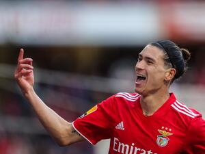 Benfica's Uruguayan forward Darwin Nunez celebrates after scoring a goal during the Portuguese league football match between SL Benfica and Belenenses SAD at the Luz stadium in Lisbon on April 9, 2022. (Photo by CARLOS COSTA / AFP) Benfica's Uruguayan forward Darwin Nunez celebrates after scoring a goal during the Portuguese league football match between SL Benfica and Belenenses SAD at the Luz stadium in Lisbon on April 9, 2022. (Photo by CARLOS COSTA / AFP)