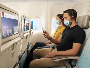 طيران الإمارات تنال جائزتي أبيكس لأفضل "واي فاي" ومأكولات ومشروبات