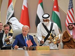 Biden offered the traditional Arabic coffee 
