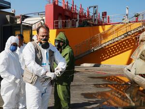 Port workers