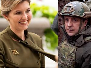 أولينا زيلينسكا وزوجها فولوديمير زيلينسكي