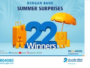 Burgan Bank Announces Winners of its Summer Power of 22 Campaign
