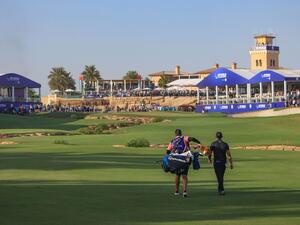 Collin Morikawa walks down the 18th during his 2021 DP World Tour Championship victory resize (Credit: Supplied) Collin Morikawa walks down the 18th during his 2021 DP World Tour Championship victory resize (Credit: Supplied)