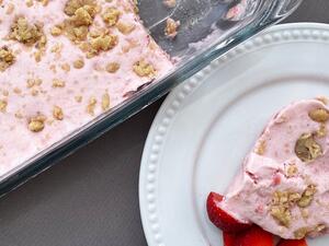 فطيرة الفراولة الباردة