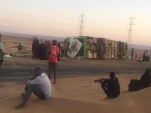 حادث سير على طريق "أسوان – أبوسمبل"