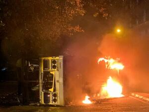 احراق منزل ويكرمسينغ في العاصمة كولومبو