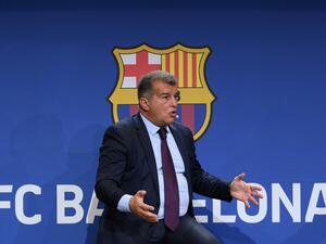 Barcelona's Spanish President Joan Laporta. (Photo by LLUIS GENE / AFP) Barcelona's Spanish President Joan Laporta. (Photo by LLUIS GENE / AFP)