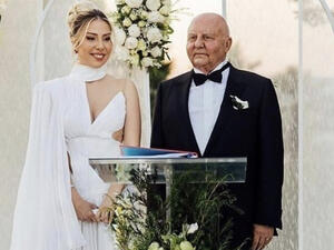 رجل الأعمال التركي لوسيان أركاس يتزوج من فتاة تصغره بـ 42 عامًا