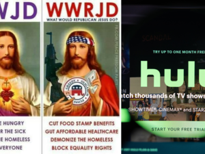 Americans Between #CancelHulu and #RepublicanJesus