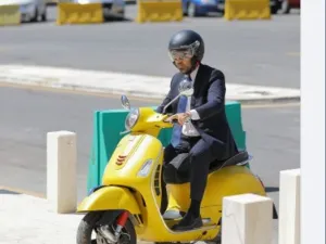 صورة متداولة للنائب زيد العتوم على دراجته النارية