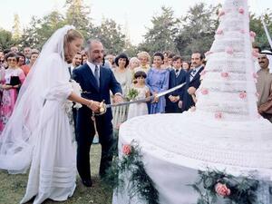 مراسم زواج الحسين بن طلال من الملكة نور (المصدر: Getty Images)