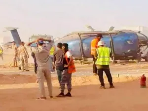 طائرة المسؤول العراقي المنكوية - عن صحيفة العين الاماراتية