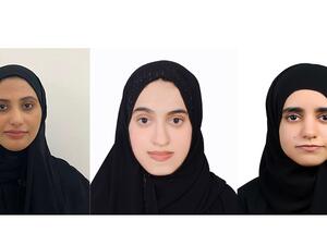 شمايل المرشدي , فاطمة النقبي , بشاير اليافعي طالبات من جامعة الإمارات يحصدن المراكز الأولى في مسابقة للترجمة بكوريا